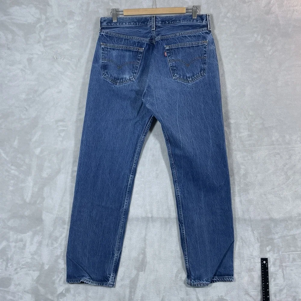 Vtg Levis 501xx Jeans Mens 36x36 (fit 34x31) 501 0000 Y2K Mexico 2000 Dark Wash